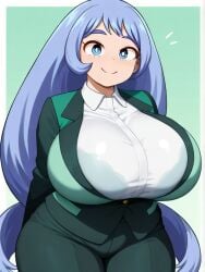 ai_generated blue_hair hadou_nejire large_breasts long_hair my_hero_academia nejire_hado