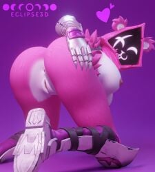 3d 3d_(artwork) 3d_model 3d_render :3 anthro ass ass ass_focus ass_grab butt_focus butt_grab clawed_fingers claws doggy_style doggy_style doggy_style_position eclipse3d fortnite fortnite:_battle_royale furry furry_ass furry_female furry_only naked naked_boots naked_female pink_fur posing purple_background raven_team_leader video_game_character video_games