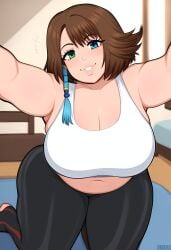 ai_generated chubby final_fantasy final_fantasy_x huge_ass huge_breasts yuna