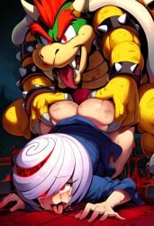 1boy 1girls ahe_gao ai_generated ass_up bowser bruise bruised_ass clapping_ass clapping_cheeks crossover death_battle defeated defeated_heroine doggy_style eyes_wide_open female from_behind from_behind_position fucked fucked_from_behind fucked_into_submission fucked_senseless fucked_silly male male/female mario_(series) monster monster_rape nintendo pinned_down rape raped sage_(sonic_frontiers) sex size_difference sonic_(series) sonic_frontiers straight straight_sex top-down_bottom-up