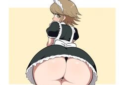 1boy ai_generated ass ass_focus big_ass danganronpa danganronpa:_trigger_happy_havoc femboy fujisaki_chihiro human maid male male_only novelai solo thick_thighs trap