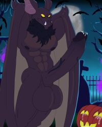 anthro balls bara barazoku bat batman:_the_animated_series batman_(series) big_balls big_penis boner dc_comics dcau erection furry hands_behind_head huge_balls huge_cock male male_only mammal man-bat muscles muscular nude penis rougetenjoname solo solo_male