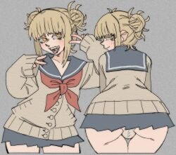 boku_no_hero_academia himiko_toga my_hero_academia pantsu_ripper solo solo_female solo_focus