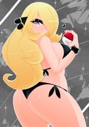 cynthia (pokemon) from game freak by xan-gelx (xan)