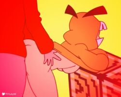 1boy 1girls animated ass ass_shake bottomless doggy_style female goomba goomba_girl hi_res hoodie kuri_(minus8) looking_back male mario_(series) minus8 music naked_hoodie penis sex shorter_than_30_seconds sound sound_edit straight super_mario_bros._3 tagme video white_hair