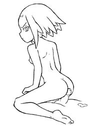 1boy 1girls ass breasts buttjob cum cum_on_self female monochrome nudist outercourse penis pokemon reverse_cowgirl_position roxie_(pokemon) rubbing small_breasts thecrazypartyco w.t.dinner