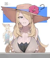 cynthia (pokemon) from game freak by azz0422