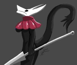 alternate_species bezumec female furry hollow_knight hollow_knight:_silksong hollow_knight_(franchise) hornet hornet_(hollow_knight) insect sergal silksong solo spear spider