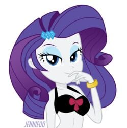 accurate_art_style bra equestria_girls female friendship_is_magic jennieoo my_little_pony rarity_(mlp) smooth_skin solo