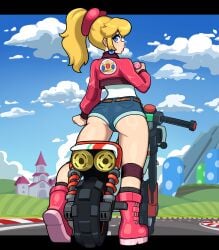 princess peach from mario (series) by muds