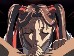 00s 1boy 1girls 2004 age_difference animated anime_screenshot bible_black bible_black_new_testament brown_hair fellatio female hair_ribbon handjob licking male older_male_and_younger_female oral oshima_takeshi penis ribbon saliva school_uniform shin_bible_black straight tagme teacher_and_student tongue tongue_out toudou_yuki twintails uncensored vice_principal