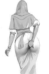 1girls ass big_ass big_butt butt_digging clothed digging_up_in_they_ass elden_ring elden_ring_nightreign female female_only fromsoftware fully_clothed gloves large_ass large_butt nun nun's_habit nun_outfit realpokke undertaker_(nightreign)