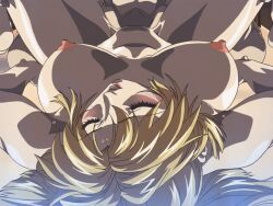00s 1boy 1girls 2004 animated back balls bible_black bible_black_new_testament blonde_hair bouncing_breasts breasts close-up closed_eyes female high_ponytail jewelry large_breasts lipstick lying makeup male missionary moaning multiple_females multiple_girls nipples nude on_back open_mouth oshima_takeshi penis ponytail pussy pussy_juice saeki_kaori sex shin_bible_black spread_legs sweat tagme testicles thighs uncensored vaginal_penetration vice_principal wide_hips