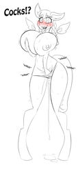 2017 anthro anthrofied big_breasts blush braided_hair breasts clothed clothing equine female fingering friendship_is_magic hair hypnosis inky_rose_(mlp) jrvanesbroek mammal masturbation mind_control monochrome my_little_pony nipples panties pegasus piercing pussy_juice solo sweat tears thong topless underwear wet wings
