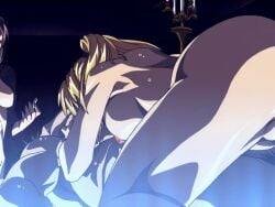 00s 1boy 2004 2girls animated ass back balls bible_black bible_black_new_testament blonde_hair breasts erection female high_ponytail huge_ass large_breasts male nipples nude oshima_takeshi penis ponytail pubic_hair pussy pussy_juice saeki_kaori sex shin_bible_black straight tagme testicles thighs uncensored vaginal_penetration vice_principal