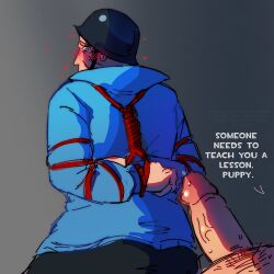 soldier (team fortress 2) from emesis blue by anonymous artist