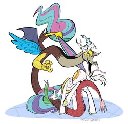 discord_(mlp) friendship_is_magic invalid_tag magic my_little_pony oddjuice princess_celestia_(mlp) smooth_skin