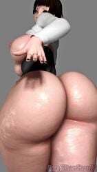 1girls 3d animated ass_slap big_breasts bottomless dat_ass fat_ass huge_ass icyshadowx looking_back makoto_niijima paag persona persona_5 sound spanking spanking_ass tagme thick_ass thick_thighs video