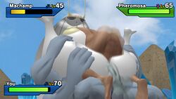 1girls 2boys 3d 4k big_areolae big_ass big_breasts big_butt big_nipples big_penis big_thighs breasts double_penetration fast_thrusts female furry health_bar machamp male mating_press penis pheromosa pokemon pokemon_(species) pokemon_usm pokephilia pussy sfm sloth_bones(artist) source_filmmaker tagme trainer ultra_beast vaginal vaginal_penetration vaginal_sex