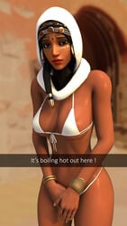 3d bedouin_pharah bikini blender miaw34 overwatch pharah temple_of_anubis_(map)