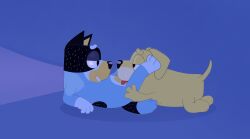 anal anthro bandit_heeler bluey_(series) duo hi_res male male/male oral pat_(bluey) rimming sex wildside_45
