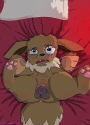 absurd_res abuse anus balls bed bodily_fluids canid canine canis crying dark domestic_dog eevee eeveeloution female feral fluffy forced fox furniture gaping generation_1_pokemon genitals hi_res lonely love male mammal nintendo pain paws penetration penis pillow pokemon pokemon_(species) poofythedragon pussy rape rapist regret restrained sad scared sex story tears vulva wet wounded zoophilia