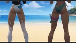 2girls 3d_animation animated ass ass_shake big_ass big_butt female giant_ass huge_ass luna_snow luna_snow_(cool_summer) luna_snow_(marvel_rivals) marvel marvel_rivals psylocke psylocke_(breezy_butterfly) psylocke_(marvel_rivals) purple_hair sai_(marvel) swimsuit thick_ass thick_thighs thighs webart20
