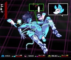 alternate_version_at_source anal anal_sex anthro armor ass balls big_penis blue_body blue_skin blush bodily_fluids bondage bondage boots bound bulge clothing cum darkner deltarune digital_media_(artwork) duo english_text erection eviltqf felid feline female female_penetrating femboy floating_hands footwear forced gauntlets genital_fluids genitals gloves gynomorph hair handwear hi_res human humanoid_genitalia humanoid_penis intersex intersex/male kiss_mark kris_(deltarune) lipstick lipstick_on_penis machine makeup male male/female male_penetrated mammal navel nipples not_furry nude penetration penile penis rape restraints robot rope rope_bondage sex shoes simple_background size_difference smile stomach_bulge tasque_manager teeth text thick_thighs torn_clothing undertale_(series) yellow_eyes