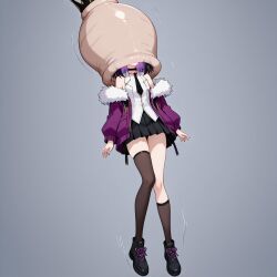 absorption absorption_vore ai_generated anime_girl annie_princessu cell cell_(dragon_ball) cell_vore dragon_ball_z female hispanic_virtual_youtuber mind_break mind_control princess princessuart swallowing virtual_youtuber vore vtuber