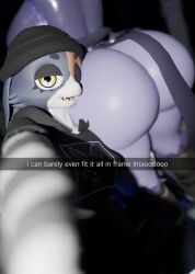 absurd_res anthro ass beanie bear big_butt butt_focus calico_cat caption clothing domestic_cat duo english_text epic_games fangs felid feline felis female female/female fortnite half-closed_eyes hat head_on_butt headgear headwear hi_res huge_butt latex leg_grab looking_at_viewer lustfuldragon_(modeler) mammal meow_skulls narrowed_eyes nuzzling open_mouth purple_body raven_team_leader selfie seriuswolf_(modeler) shimshimakaze smile snapchat teeth text thick_thighs thigh_grab wallimog_(modeler)