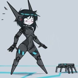 2d minigirl nradiowave robot robot_girl tagme