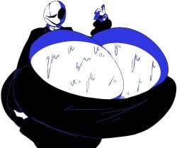 fem gaster from deltarune by freakiestlad