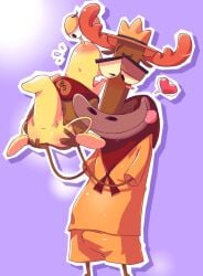 2boys anthro anus_peek ass barely_visible_genitalia camp_lazlo erection male negiwave2000 scoutmaster_lumpus size_difference slinkman yaoi