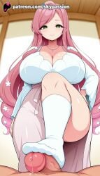 100_kanojo 1boy 1girls 2025 ai_assisted ai_generated anime artist_name big_breasts big_breasts big_breasts big_chest big_penis blurry breast breasts breasts breasts bust busty chest cleavage cock dick feet feet_fetish female femdom foot_fetish foot_play footjob green_eyes hanazono_hakari hand_on_hip hi_res high_quality high_resolution highres indoors jewelry kimi_no_koto_ga_dai_dai_dai_dai_daisuki_na_100-nin_no_kanojo large_breasts long_hair looking_at_viewer mole mole_under_eye necklace patreon patreon_username penis pink_hair pov precum skypassion smile solo_focus stable_diffusion straight toejob uncensored veins veiny_penis very_long_hair watermark