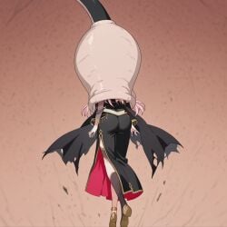 absorption absorption_vore ai_generated anime_girl cell cell_(dragon_ball) cell_vore dragon_ball_z female hololive mind_break mind_control mori_calliope swallowing virtual_youtuber vore vtuber