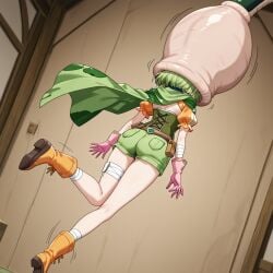 absorption absorption_vore ai_generated anime_girl cell cell_(dragon_ball) cell_vore dragon_ball_z female hispanic_virtual_youtuber keri_ikehana mind_break mind_control swallowing virtual_youtuber vore vtuber