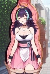 absorption absorption_vore ai_generated anime_girl cell cell_(dragon_ball) cell_vore dragon_ball_z female hispanic_virtual_youtuber mind_break mind_control munavt swallowing virtual_youtuber vore vtuber
