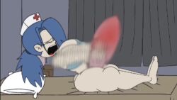 1futa 1futanari bedroom blue_hair blue_haired_futa brassiere condom condom_balloon condom_filling condom_on_penis condoms cum cum_in_condom cumflation cumming cumming_in_condom dickgirl erect_penis erection futanari groan groaning hospital hospital_room intersex masturbating masturbating_futa masturbation masturbation_only only_futa orgasm orgasm_face orgasm_from_masturbation penis_grab pleasure_face pleasured pleasured_face pleasured_female robin2024_(artist) skullgirls solo_futa sound sound_edit sound_request tagme valentine_(skullgirls) video