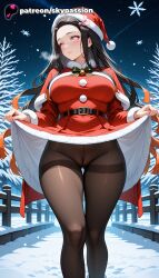 kamado nezuko from christmas by skypassion