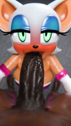 1boy 1girls 3d 3d_model bat_girl bat_wings big_ass big_breasts dark-skinned_male fellatio large_penis looking_at_viewer mobian mobian_(species) mobian_bat nottanj rouge rouge_the_bat rouge_the_bat_(nottanj) sega sonic_(series) sonic_adventure_2 sonic_the_hedgehog_(series) uncensored uncensored_penis valtrax