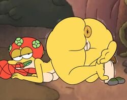 1girls amphibia amphibia_(series) amphibian amphibian_female amphibian_humanoid anthro anus disney disney_channel felicia_sundew female female_focus female_only mature mature_female milf mother orange_hair pussy takeshi1000