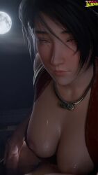 3d animated athletic_female cowgirl_position handjob human lazyprocrastinator light-skinned_male momiji_(ninja_gaiden) sound tagme video