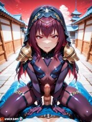 ai_generated anime ass big_dick big_penis clothes dickgirl fat_ass femboy futanari gay genderswap_(ftm) genitals hair highres hips hips_wider_than_shoulders japanese long_hair male male_only massive_penis partially_clothed penis purple_hair red_eyes rule_63 scathach_(fate) scathach_(fate)_(all) shemale sissy skin slim_waist smooth smooth_skin soft_skin trap twink uncensored userzon video_game_character video_games waist white_skin yaoi