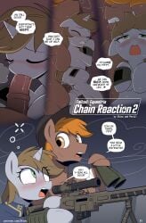 alternate_universe binoculars blush calamity_(fallout_equestria) comic daydream dialogue duo english_text equid equine fallout fallout_equestria fellatio female feral gun hasbro hi_res horn horse littlepip male male/female mammal microsoft my_little_pony mythological_creature mythological_equine mythology oral patreon_url penetration penile penis pestil pony pussy ranged_weapon rifle sex shinodage speech_bubble text unicorn url vaginal_penetration weapon