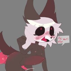 anal anal_orgasm anal_sex animal_genitalia anthro ashen_(aurihev) aurihev_(artist) black_body black_fur black_tail bodily_fluids bone breasts canid canine canine_genitalia canis crying cum cum_while_penetrated disembodied_penis ejaculation forced fur futanari genital_fluids genitals hair hands-free hi_res intersex male male/male mammal orgasm penetration penis questionable_consent rape sex skull skull_head small_breasts small_penis stomach_bulge tail tears white_hair wide_hips wolf