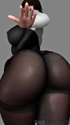 1girls 3d animated ass_slap dat_ass fat_ass huge_ass icyshadowx looking_back makoto_niijima paag persona persona_5 sound spanking spanking_ass tagme thick_ass thick_thighs video