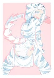 diaper diaper_only onsie taigaxholic tiger_stripes