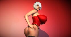 1girls 3d android big_ass big_breasts big_thighs breasts breasts_bigger_than_head curvaceous curvy curvy_figure female gynoid hips hourglass_figure huge_ass huge_breasts huge_thighs large_ass large_breasts large_thighs mature mature_female nier nier:_automata nier_(series) platinum_games ryanpos_3d slim_waist thick thick_hips thick_legs thick_thighs thighs voluptuous waist white_hair wide_hips wide_thighs yorha_2b