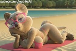 3_toes absurd_res ai_generated anthro big_breasts blush breasts disney dr._fuzzby eyewear feet female fingers fur giant_breasts gigantic_breasts glasses hi_res huge_breasts hyper_breasts large_breasts looking_at_viewer lying macropod mammal marsupial matriksai pose quokka seductive seductive_eyes seductive_look seductive_smile short_stack smile solo wearing_glasses zootopia zootopia_2
