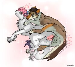 absurd_res accessory animal_genitalia animal_penis animal_pussy animal_vulva ass bite bodily_fluids canid canine canine_genitalia canine_penis canine_pussy canine_vulva canis coyote coywolf cum cum_from_vagina cum_in_vagina cum_inside duo feather_in_hair feathers female female_penetrated feral feral_on_feral frekilul fur genital_fluids genitals hair hair_accessory hearts_around_body hi_res humping hybrid knotting kutsiihvost loose_feather male male/female male_orgasm mammal neck_bite open_mouth painting_(artwork) pawpads penetration penile penile_penetration penis pink_hair punya pussy sex shaking silvex simple_background trembling vaginal_knotting vaginal_penetration white_body white_fur wolf